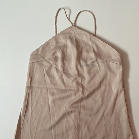 ✨HP✨NWT | NASTY GAL | Size 4 | Halter Neck Satin Midi Slip Dress - Picture 5 of 14